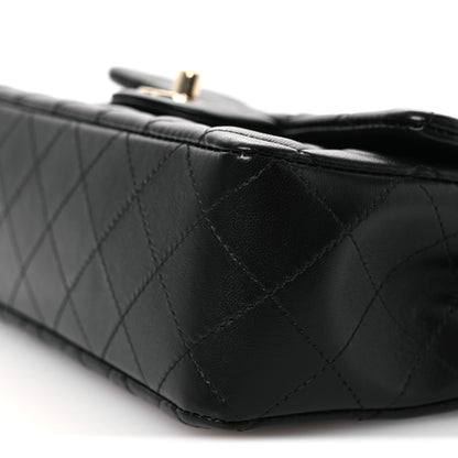 Chanel Lambskin Quilted Mini Rectangular Flap Black 10 of 12