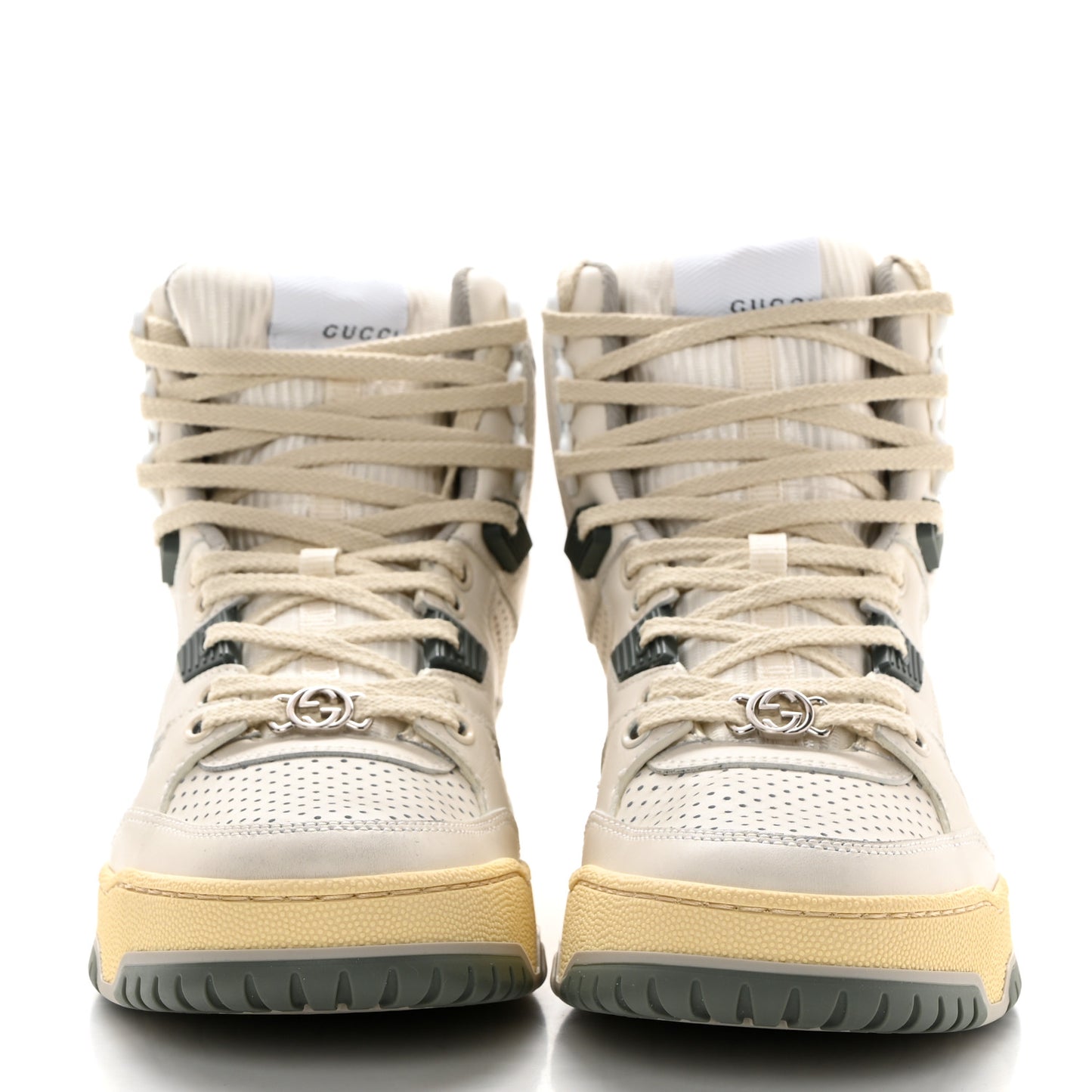 Demetra GG Supreme Womens Basket High Top Sneakers 37 White