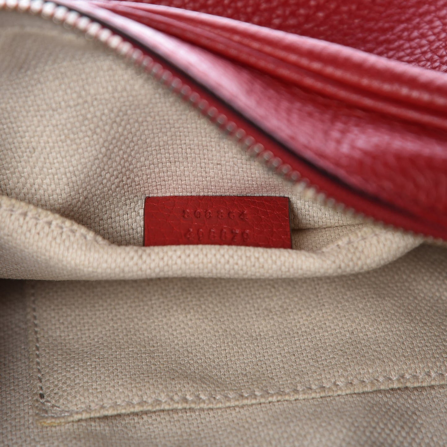 Pebbled Calfskin Small Soho Disco Bag Tabasco Red
