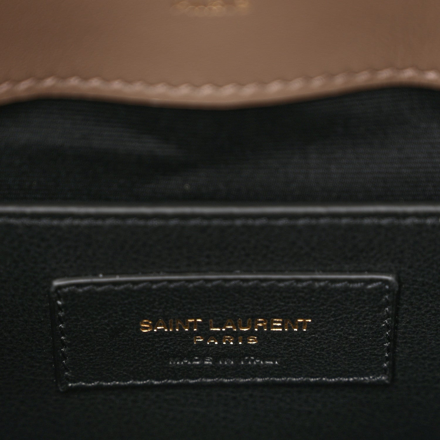 Saint Laurent Suede Matelasse Chevron Monogram Medium College Bag Taupe 7 of 12