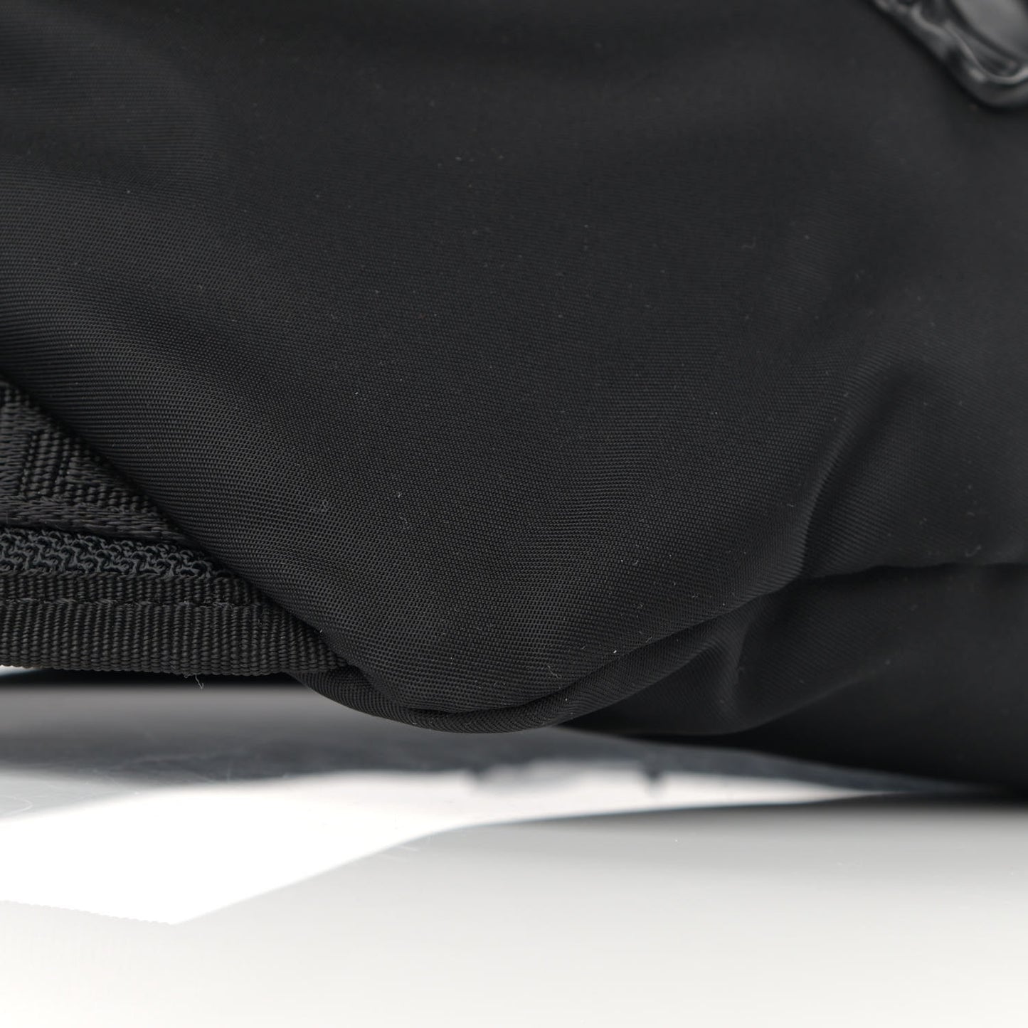 Nylon Palazzo Medusa Belt Bag Black