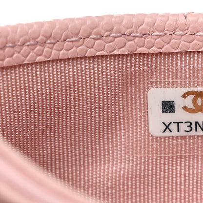 Chanel Caviar Quilted Card Holder Light Pink 6 of 9