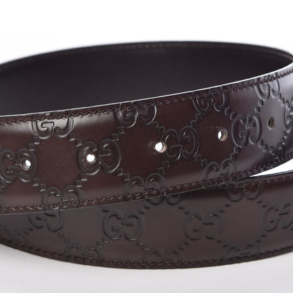 Gucci Guccissima Interlocking G 40mm Belt 85 34 Dark Brown 5 of 6