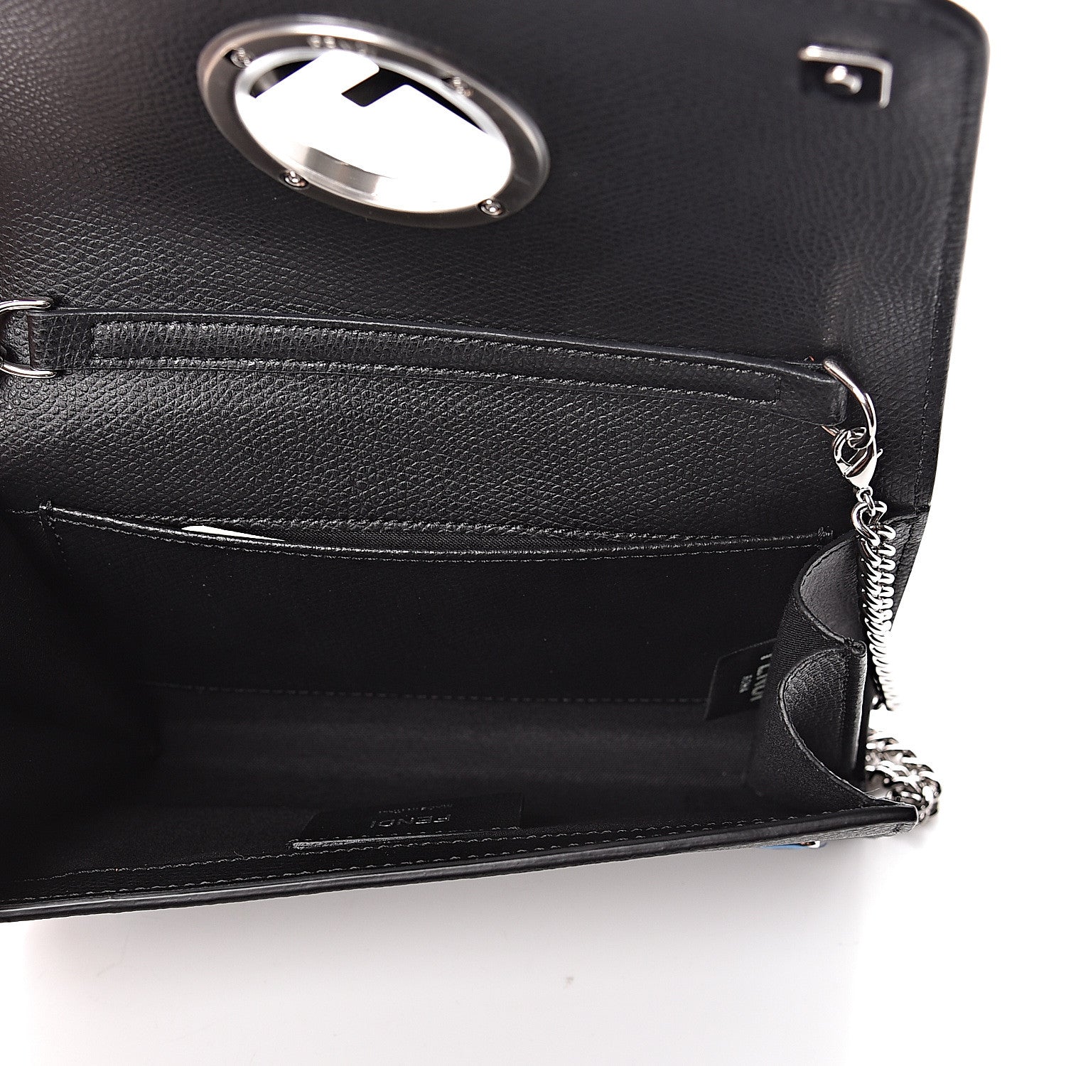 Fendi Vitello Cruise F is Fendi Wallet on Chain Black 5 of 10