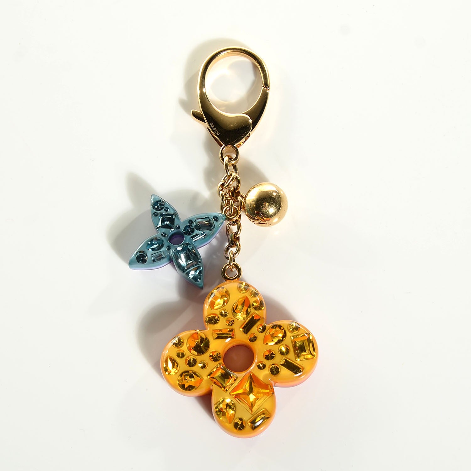 Louis Vuitton Resin Strass Glam Flower Bag Charm Multicolor 3 of 4