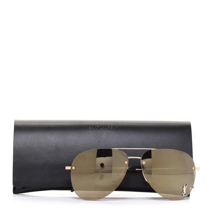 Saint Laurent Aviator Classic 11 Sunglasses Brown 8 of 8