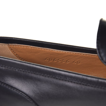 Gucci Calfskin Womens Jordaan Loafers 40 Black 8 of 9