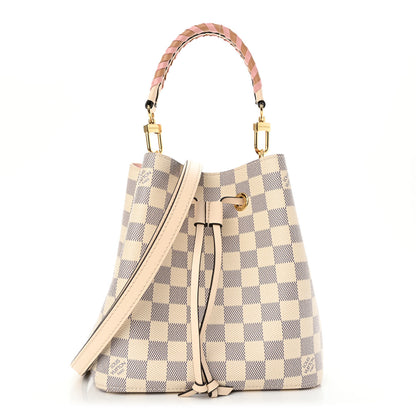 Louis Vuitton Damier Azur Braided Neonoe BB Pink 1 of 10