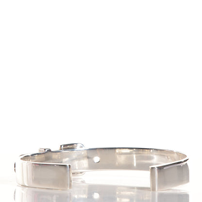 Hermes Sterling Silver Debridee Cuff LG 4 of 5