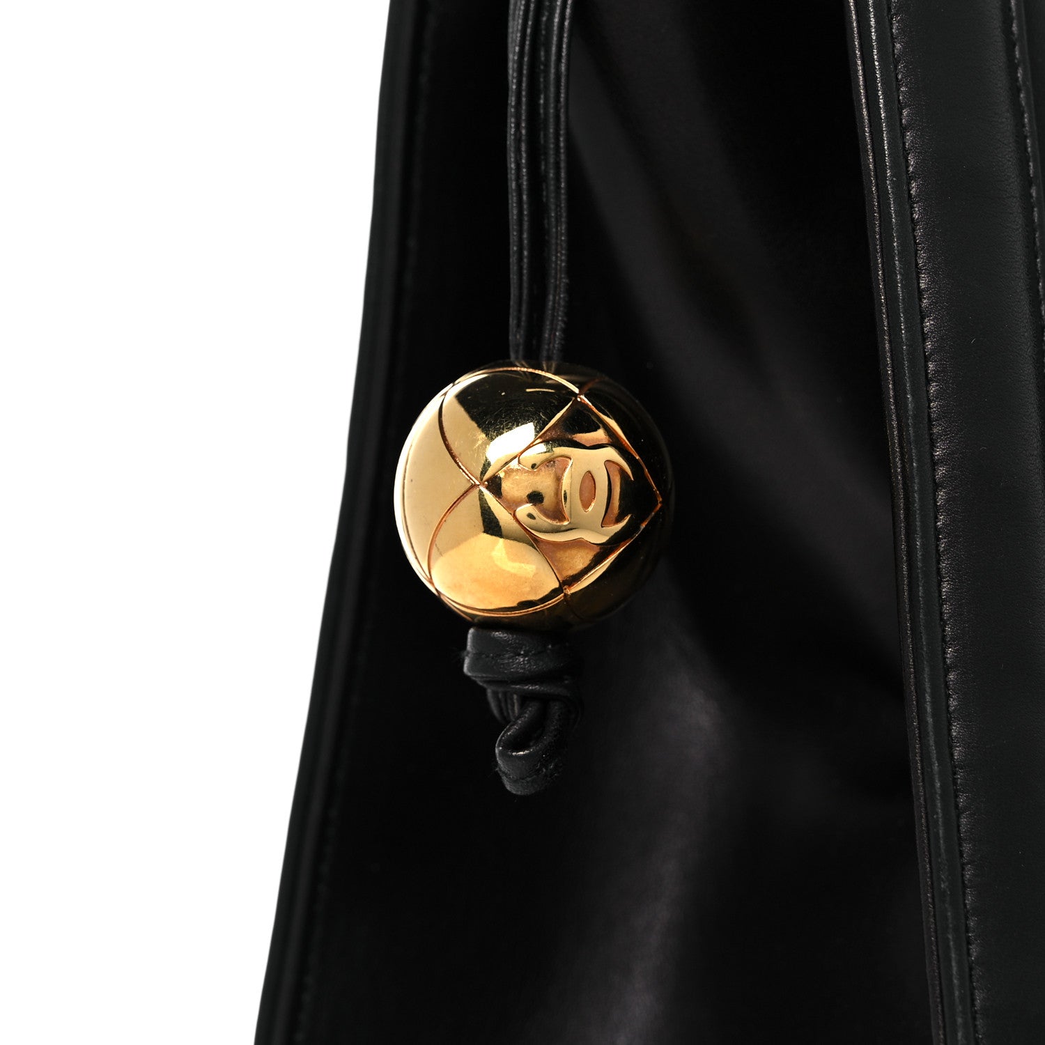 Chanel Lambskin Chevron Quilted Top Handle Bag Black 14 of 17