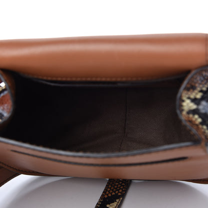 Chloe Python Embossed Calfskin Mini Marcie Round Crossbody Bag Multicolor 5 of 10