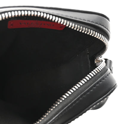 Valentino Garavani Calfskin VLTN Print Small Crossbody Bag Black 5 of 9