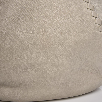 Bottega Veneta Cervo Deerskin Large Hobo Bianco White 11 of 17