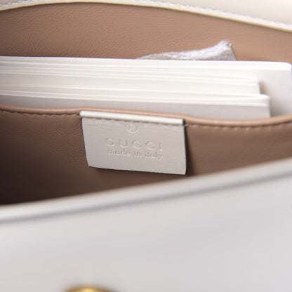 Gucci Nappa Pearl Studded Mini Queen Margaret Broadway Shoulder Bag Mystic White 7 of 11