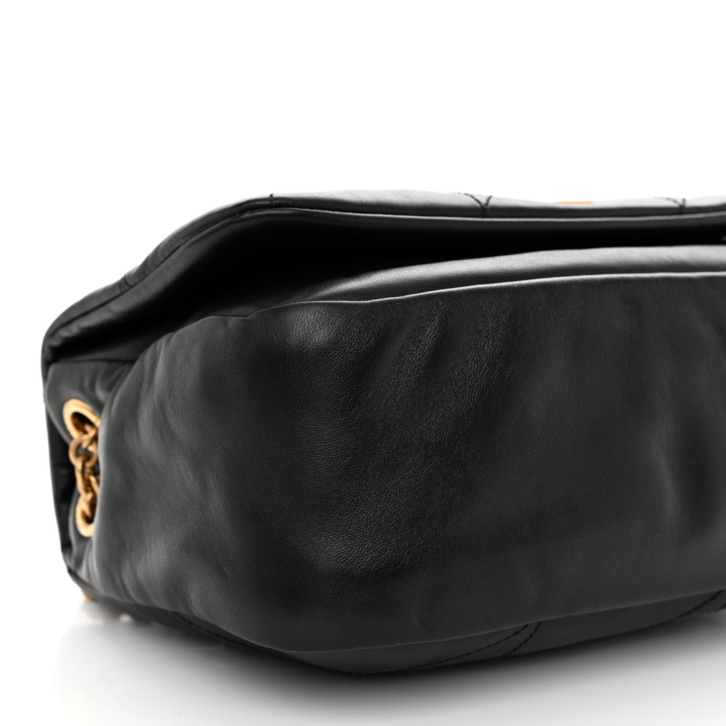 Lambskin Matelasse Monogram Small Jamie 4.3 Black