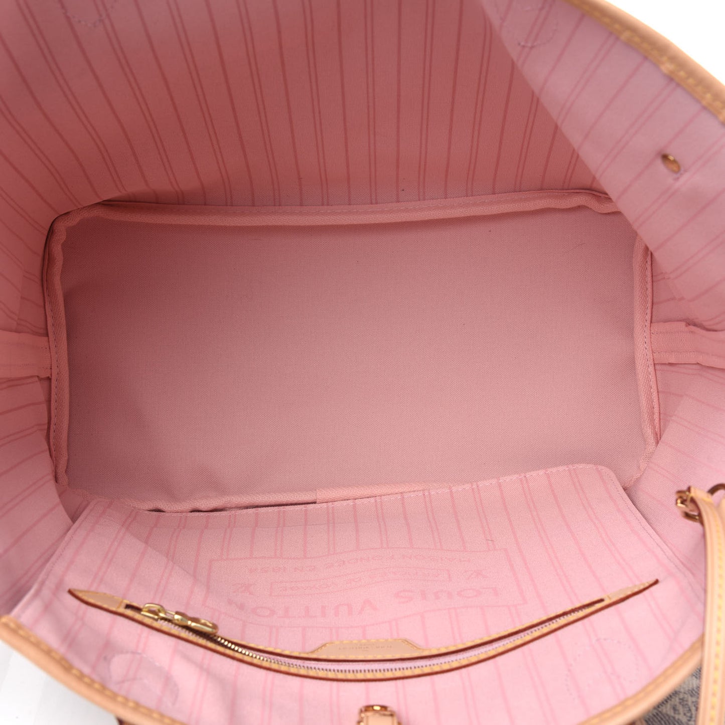 Damier Azur Neo Neverfull MM Rose Ballerine