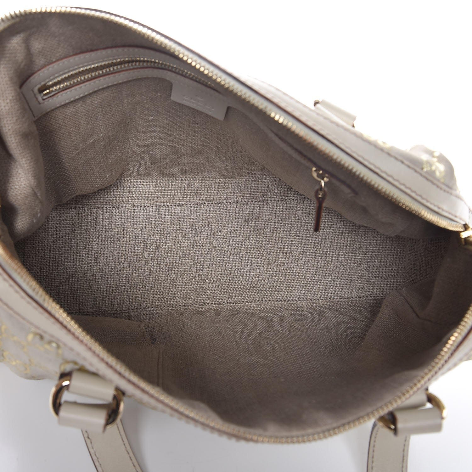 Gucci Guccissima Suede Small Charmy Boston Off White 5 of 7