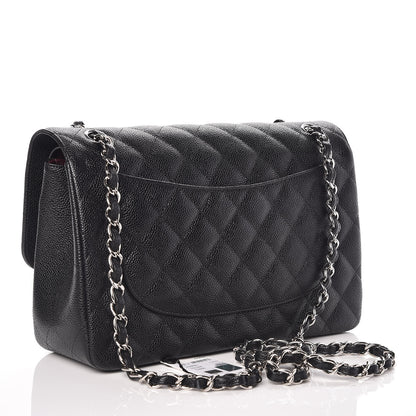 Chanel Caviar Quilted Jumbo Double Flap Black 4 of 10