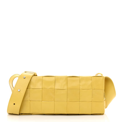 Bottega Veneta Paper Calfskin Intrecciato Stretch Cassette Buttercup 3 of 11