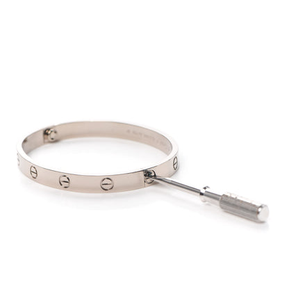 Cartier 18K White Gold LOVE Bracelet 17 5 of 6