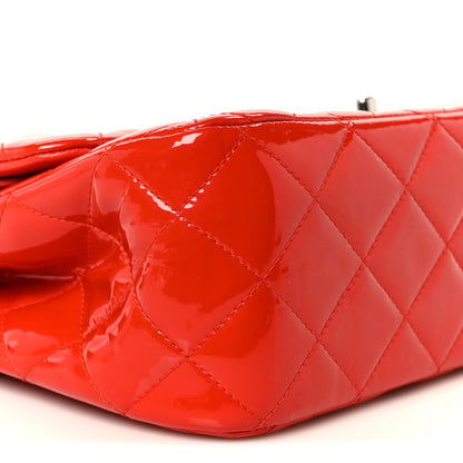 Chanel Patent Quilted Jumbo Double Flap Red 10 of 11