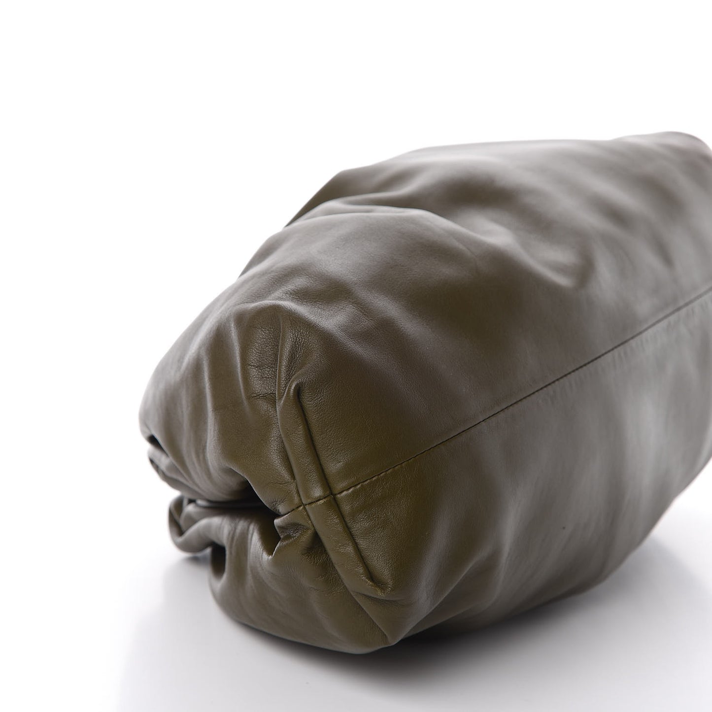 Smooth Butter Calf The Pouch Oversized Clutch Mustard