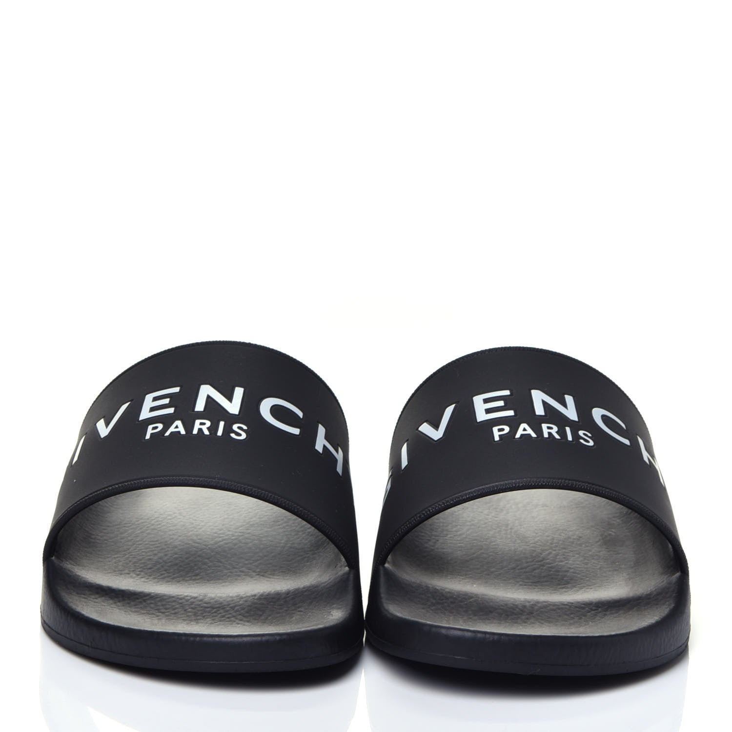 Givenchy Rubber Logo Pool Slide Sandals 39 Black 2 of 9