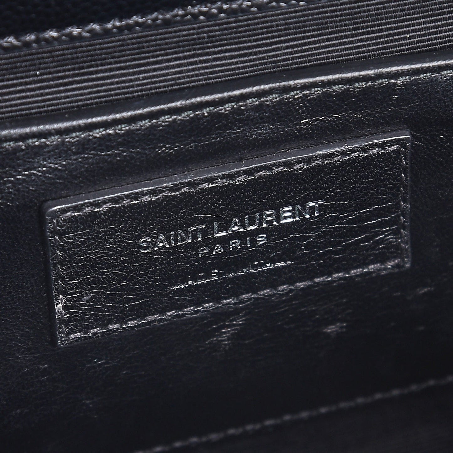 Grain De Poudre Medium Classic Monogram Kate Double Handle Satchel Black