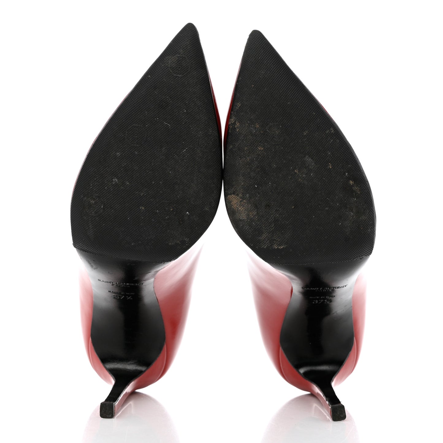 Patent Calfskin Zoe 105 Pump 37.5 Red