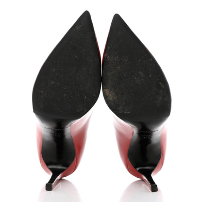Saint Laurent Patent Calfskin Zoe 105 Pump 37.5 Red 5 of 11