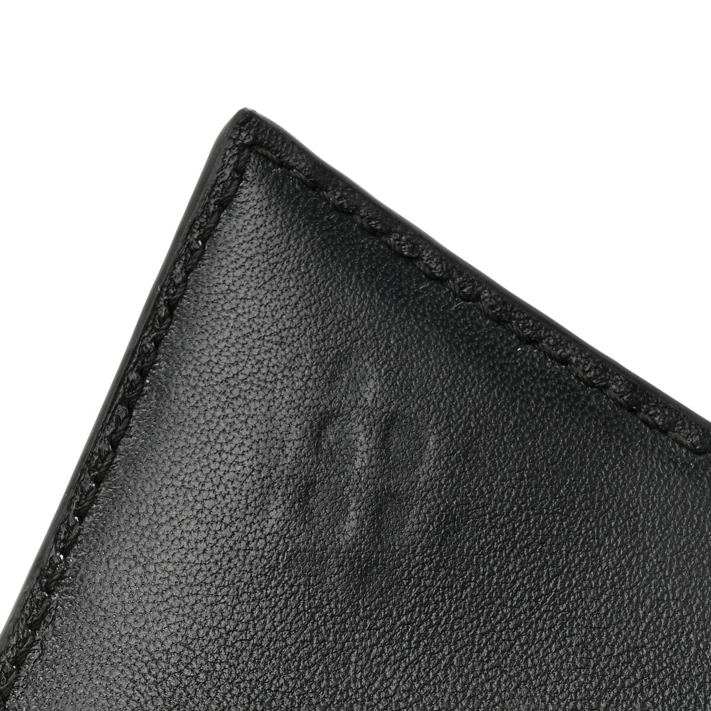 Shiny Calfskin Monochrome Crocodile Embossed Hourglass Chain Bag Black
