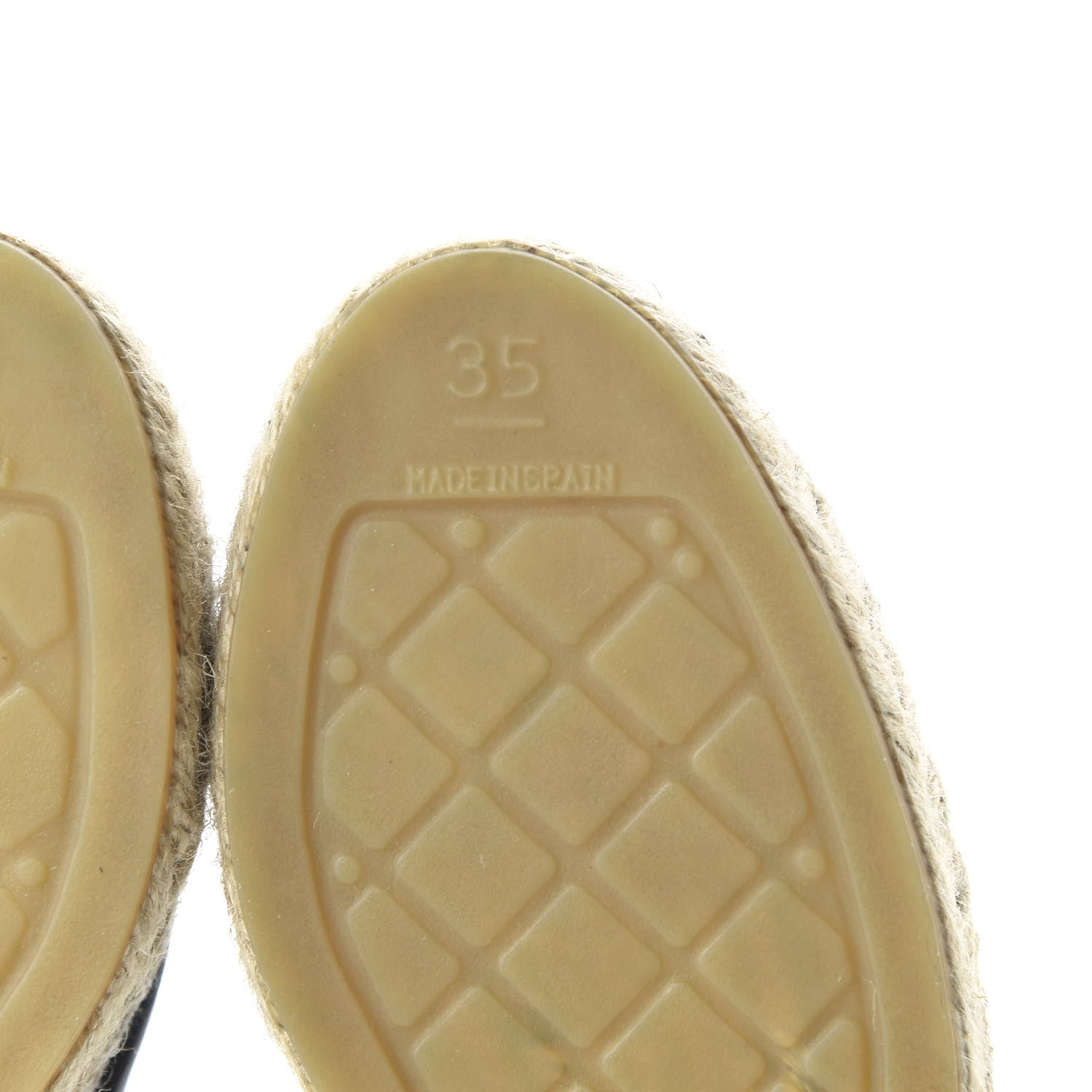 Chanel Calfskin CC Espadrille Mules 35 Black 6 of 10