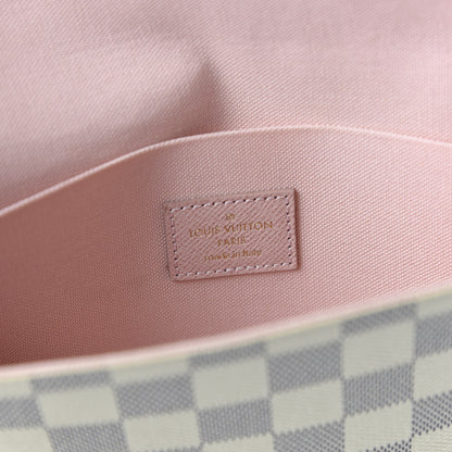 Louis Vuitton Damier Azur Pochette Felicie Chain Wallet Rose Ballerine 8 of 10