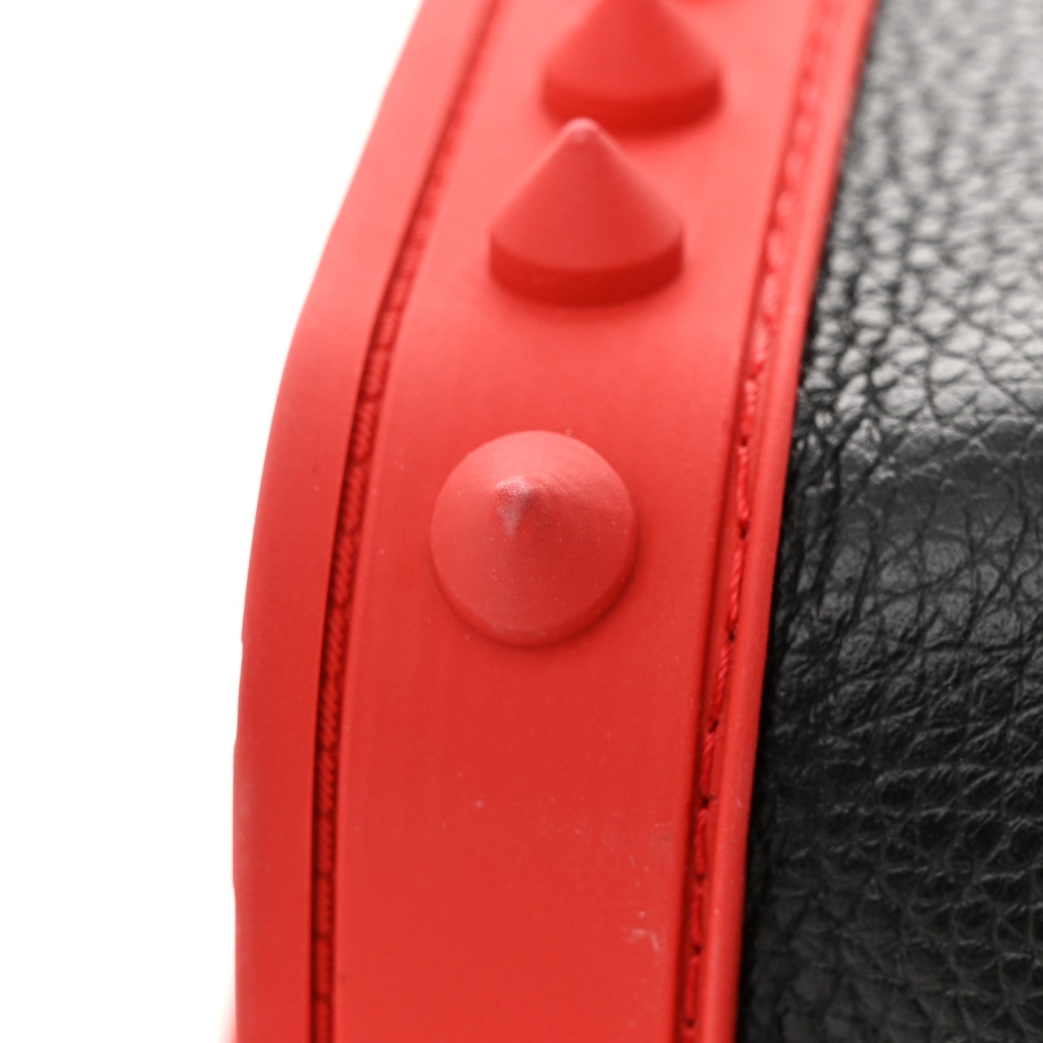 Christian Louboutin Calfskin Nylon Backparis Spiked Backpack Black 10 of 10