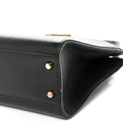Versace Grainy Calfskin Virtus Top Handle Tote Black 9 of 9