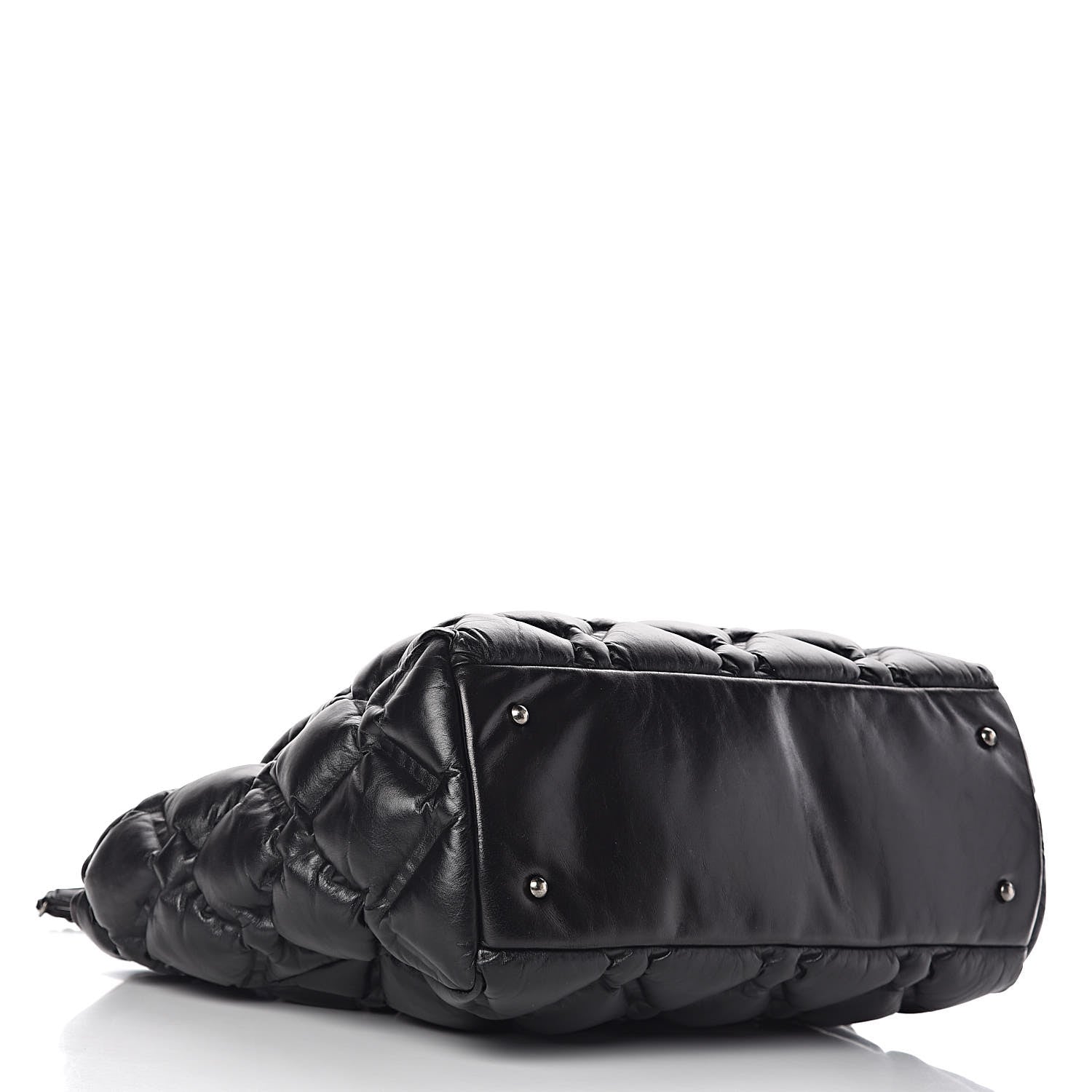 Chanel Calfskin Quilted Large Chesterfield Tote Black 5 of 12