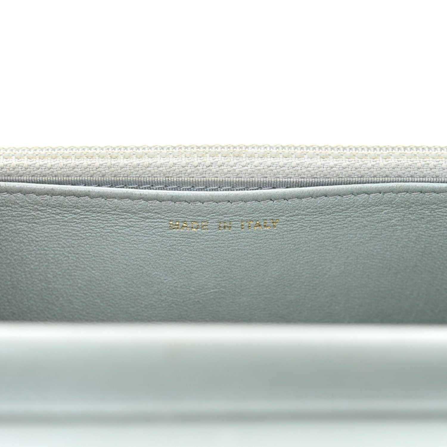 Chanel Lizard Wallet on Chain WOC Light Grey 8 of 19