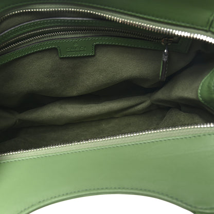 Gucci Senna Calfskin Petite GG Small Tote Bag Green Soil Grass 5 of 10