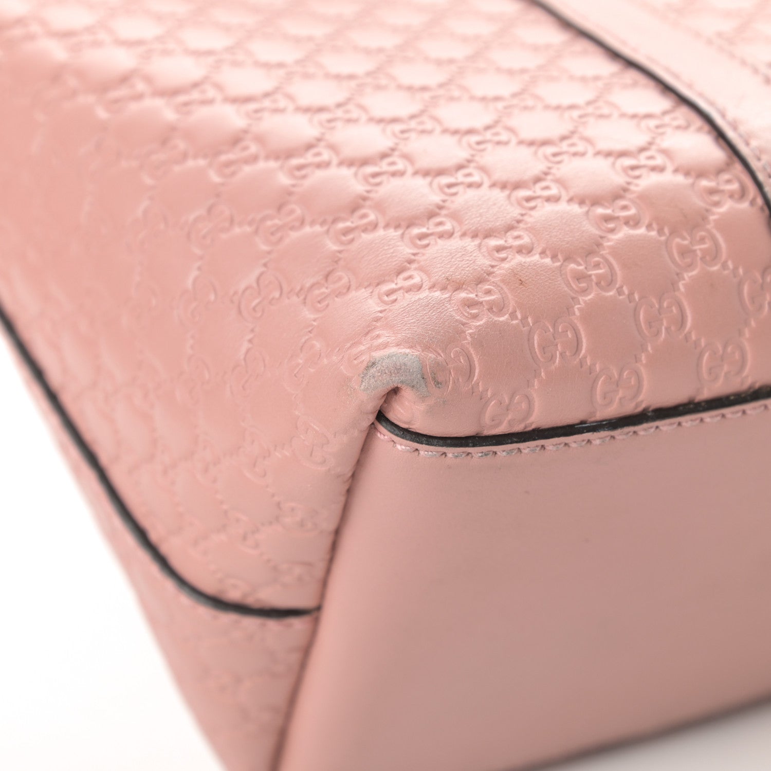 Gucci Soft Microguccissima Small Zippered Satchel Soft Pink 12 of 17