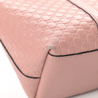 Gucci Soft Microguccissima Small Zippered Satchel Soft Pink 12 of 17