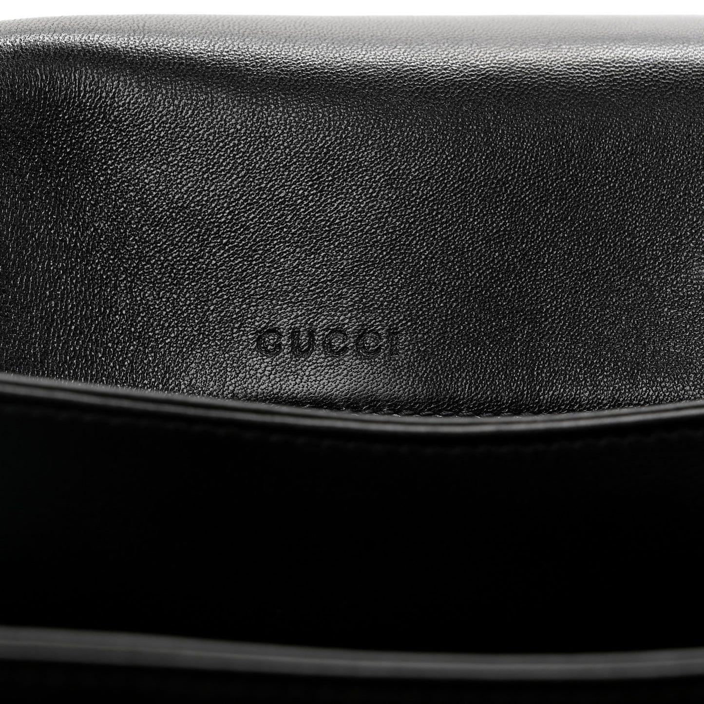 Calfskin Horsebit 1955 Aura Small Shoulder Bag Black