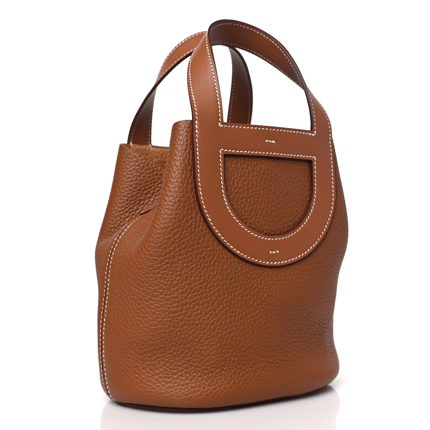Taurillon Clemence Swift In-The-Loop 18 Bag Gold