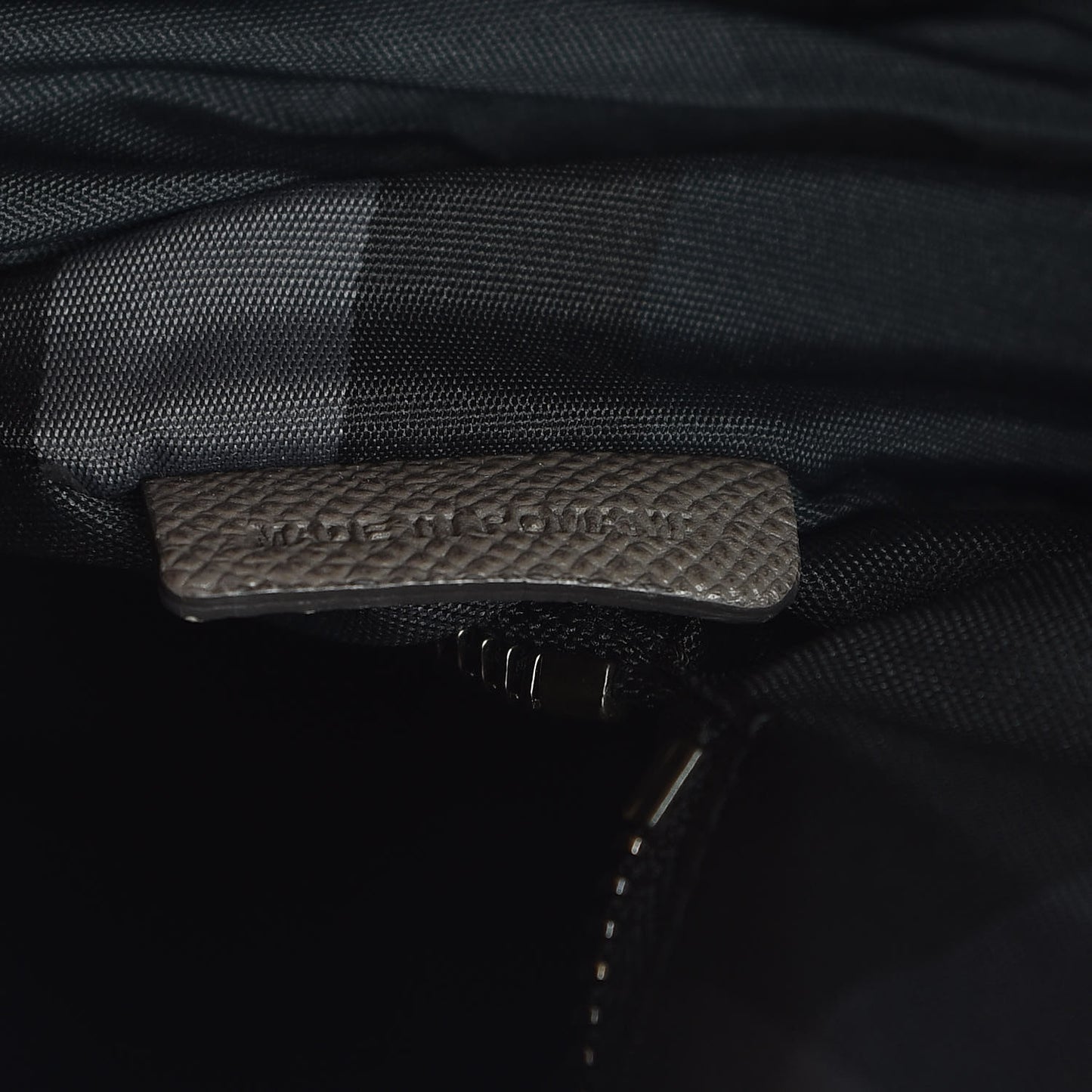 Textured Calfskin Briefcase Grey
