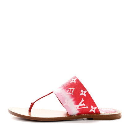 Louis Vuitton Monogram Escale Palma Sandals 38 Rouge 1 of 14