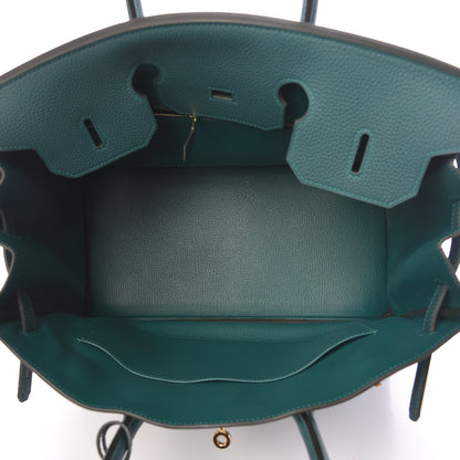 Hermes Togo Birkin 35 Malachite 7 of 33