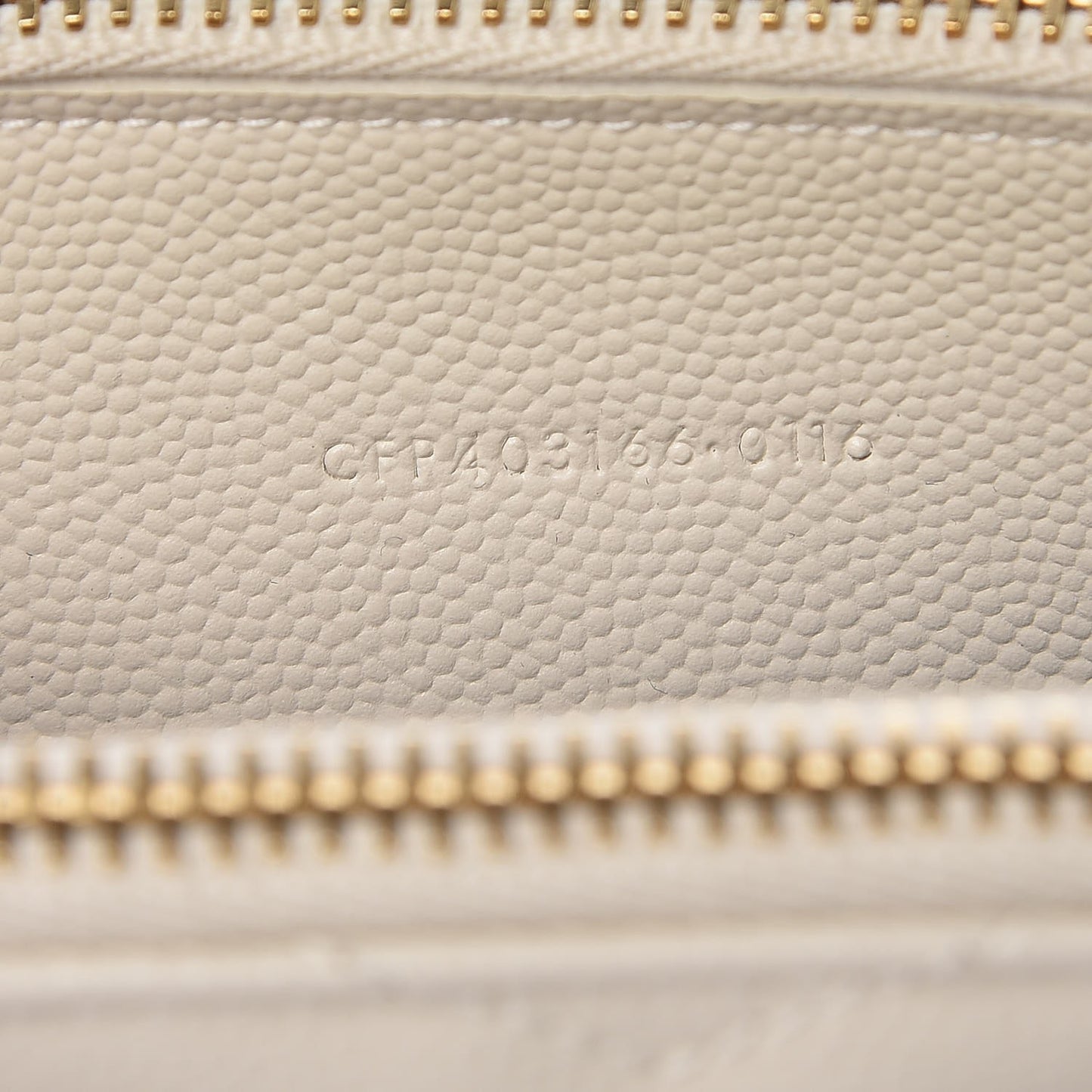 Grain De Poudre Matelasse Chevron Monogram Double Zip Wallet Porcellana