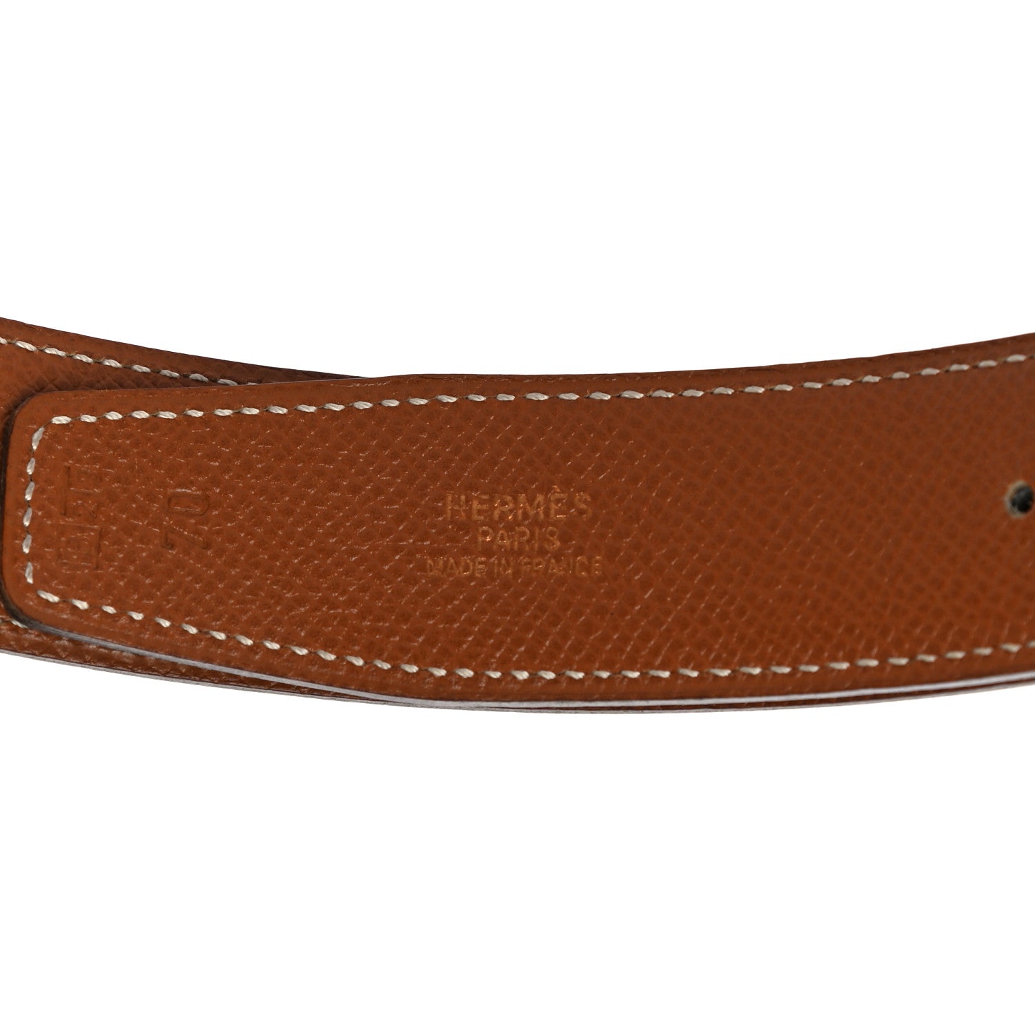 Hermes Swift Epsom 32mm H Belt 70 Black Gold 4 of 10