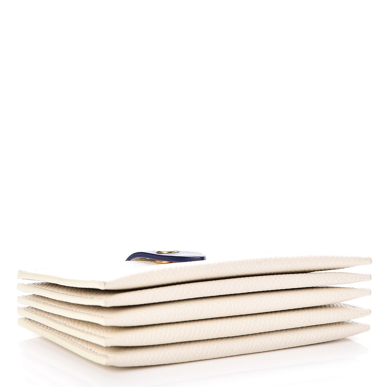 Celine Grained Shiny Calfskin Accordion Card Holder White 4 of 7