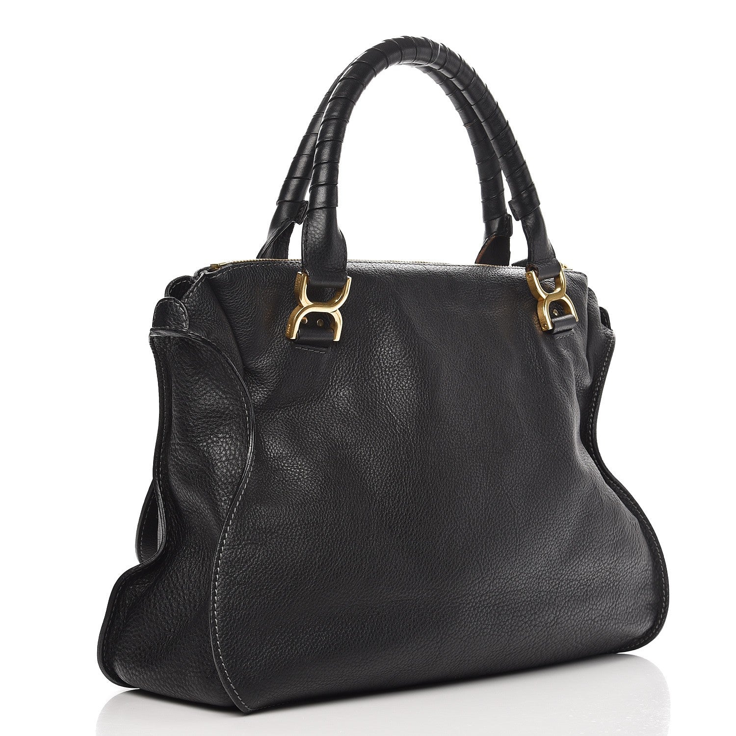Chloe Calfskin Large Marcie Satchel Black 3 of 9