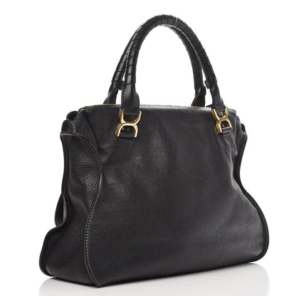 Chloe Calfskin Large Marcie Satchel Black 3 of 9
